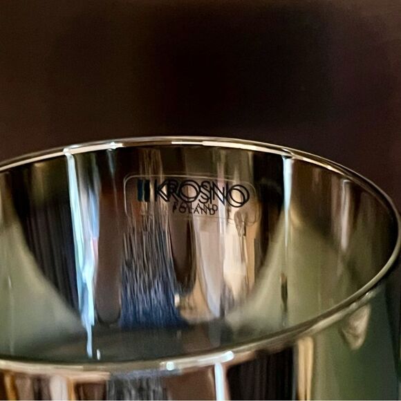 Kronos Silver Ombre Drip Band MCM Double Old Fashion Whiskey Glass Barware NWT - Picture 2 of 5